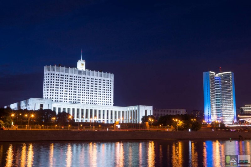 Белый дом здание правительства РФ В Москве