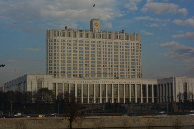 Дом правительства Российской Федерации горит