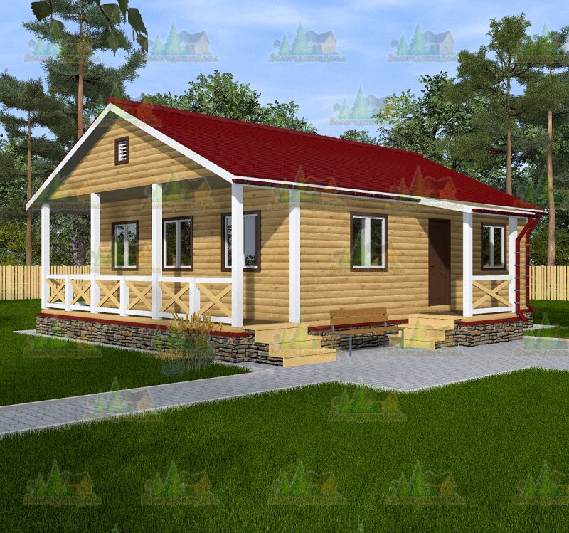 Дом 8*11 из профилированного бруса