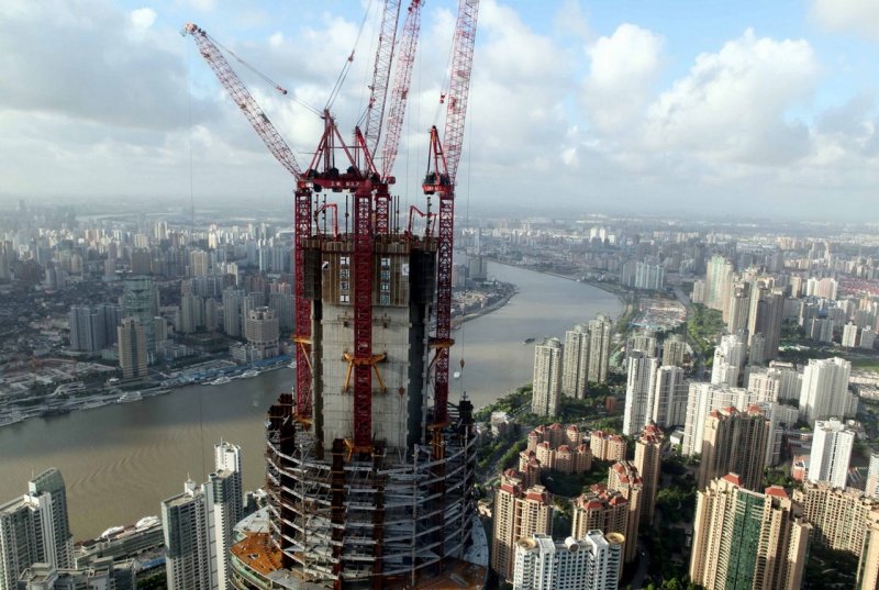 Шанхайская башня Shanghai Tower Китай.