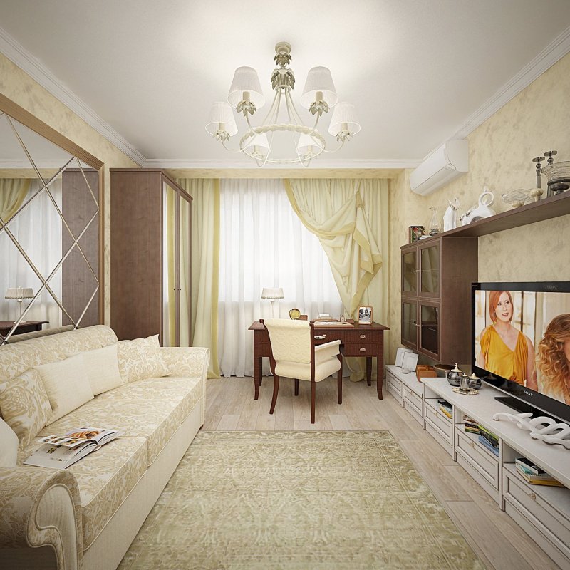 Планировка гостиной комнаты