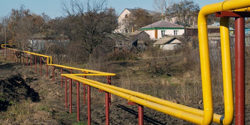 Надземная прокладка газопровода