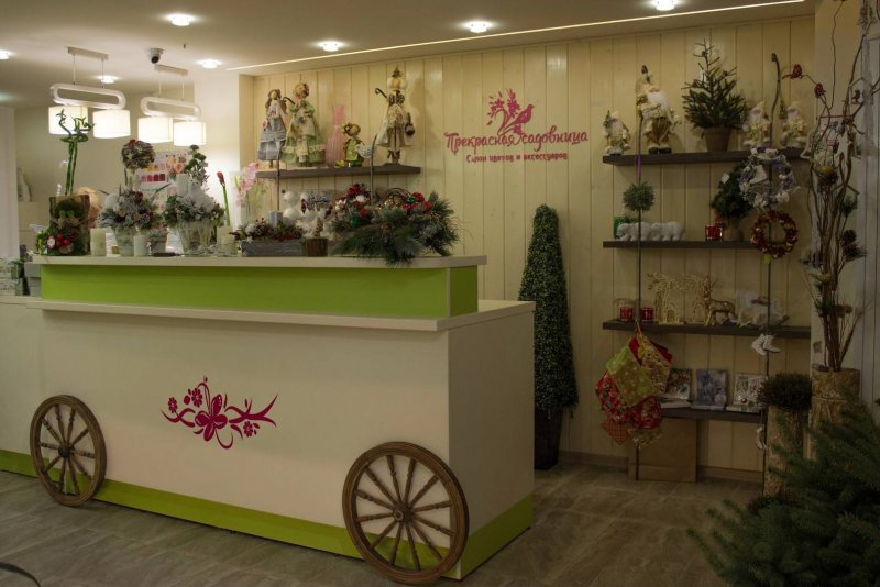 Планировка цветочного магазина