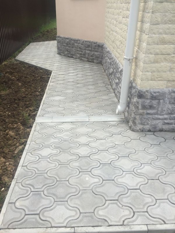 Отмостка из брусчатки Классико