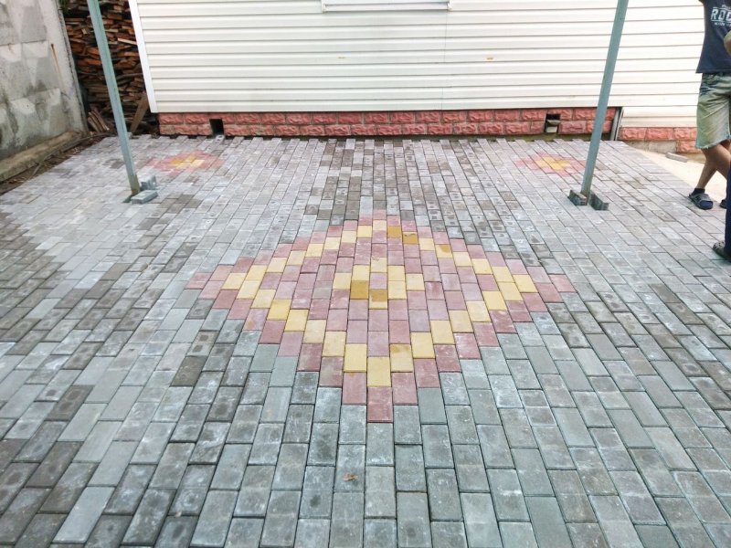 Отмостка из брусчатки