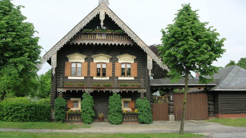 Коттеджи в германской деревни в Германии