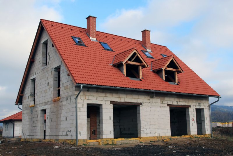 Мансардный дом из газобетона