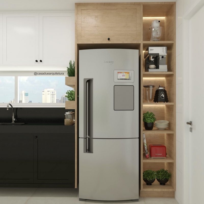 Холодильник Smeg fq60xpe в интерьере