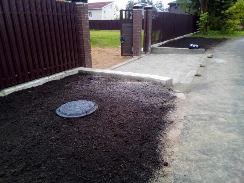 Благоустройство заезда на участок