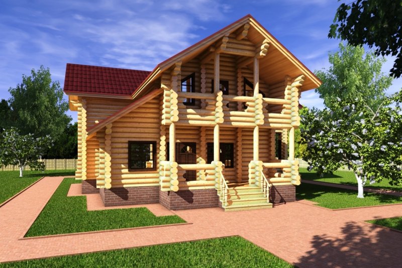 Дом из оцилиндровки