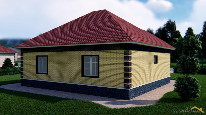 Дом Шале из клееного бруса 100кв