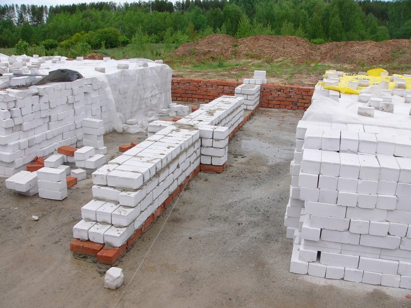 Кладка силикатного кирпича