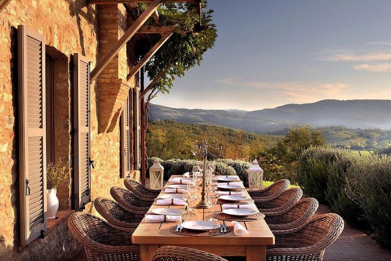 Tuscan Villa Exterior