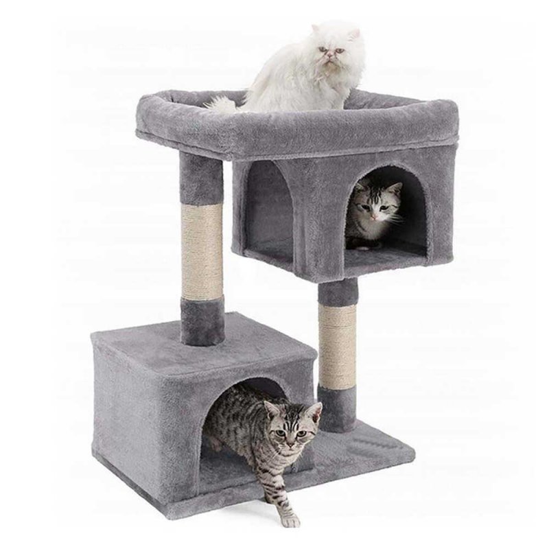 Домик когтеточка Pet БМФ "якше Вайт" с лежанкой для кошки серы