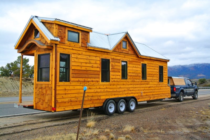 Tiny House деревянный дом на колесах
