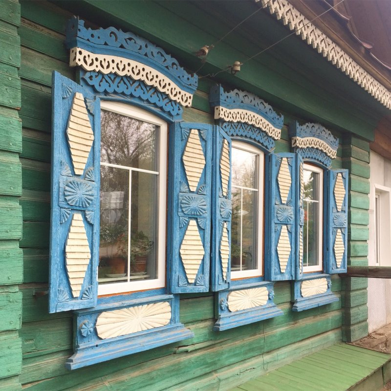 Оконные ставни в японском храме