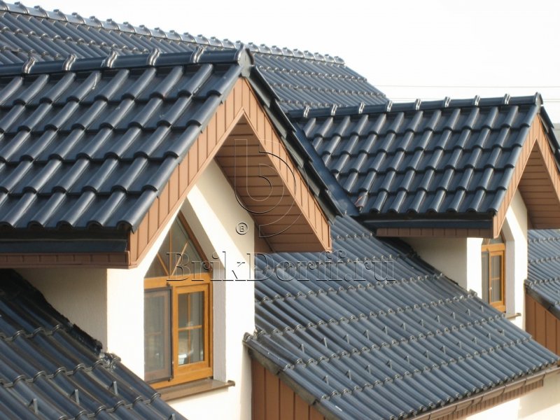 Атуральная цементно-Песчаная черепица «Baltic Tile Sea Wave»