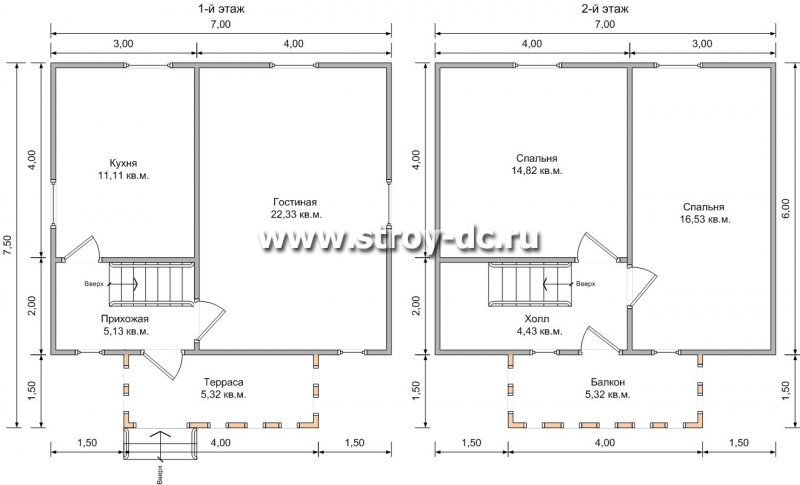 План дома из газобетона