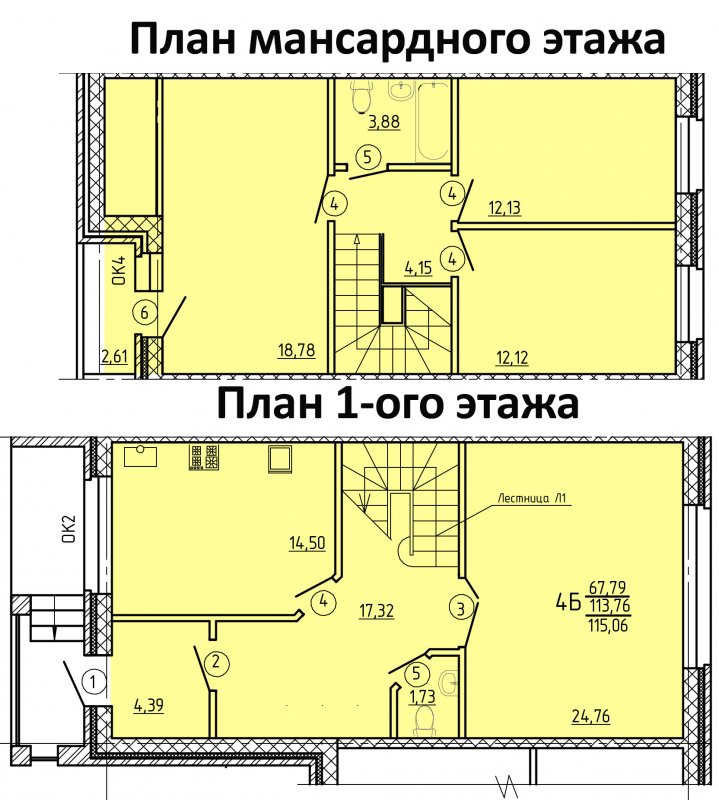 Планировки 6х8 полуторка