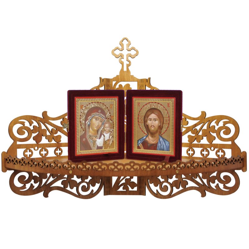 Полка для икон 1-ярусная угловая