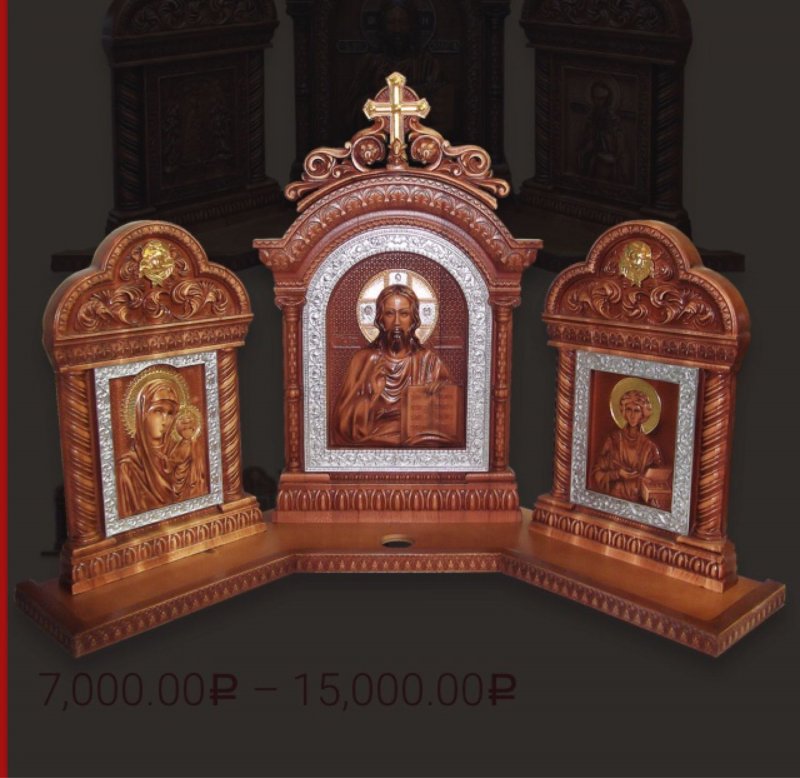 Иконостасы из дерева для дома
