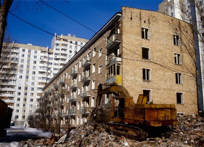 Ветхая пятиэтажка Москва