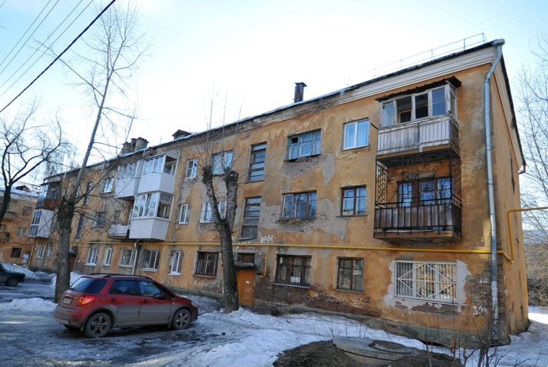 Старые дома пятиэтажки