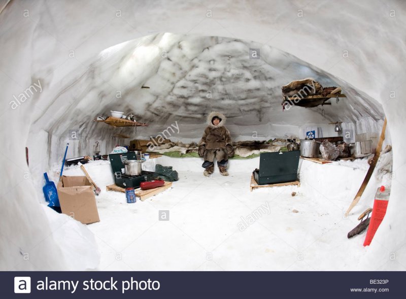 Эскимосы жилище изнутри
