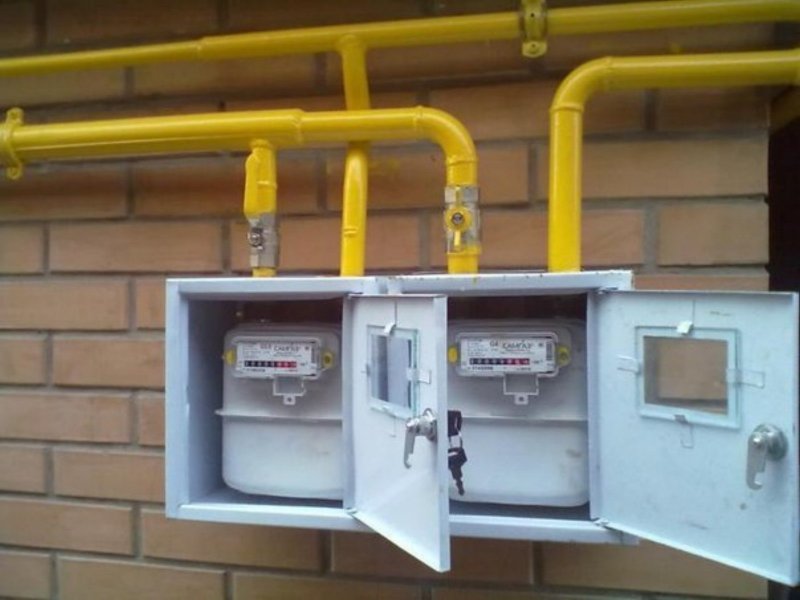 Газовый счетчик в котельной