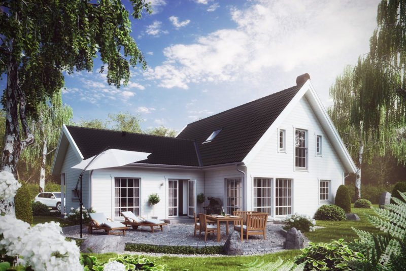 Barn House с террасой