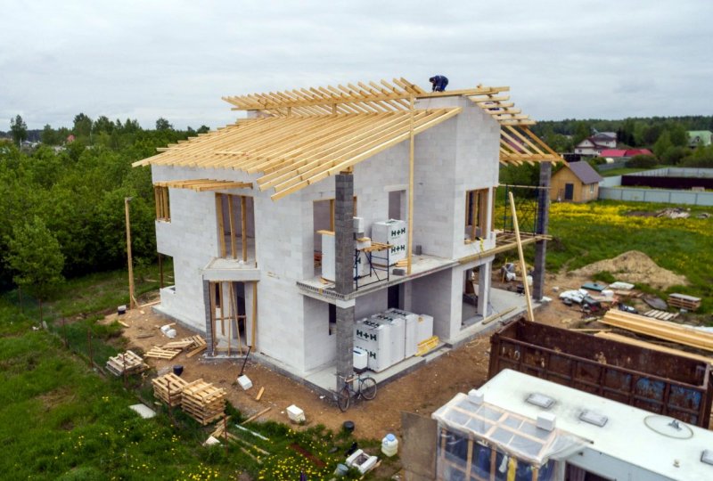 Загородный дом из газобетона