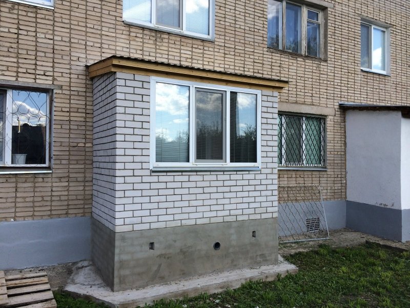Терраса из шлакоблока