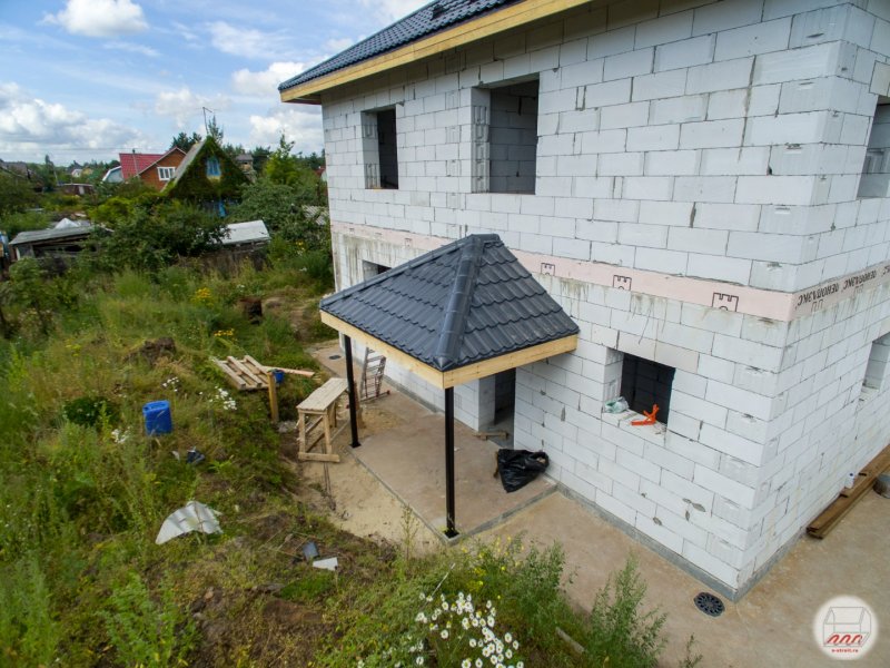Гараж из шлакоблока