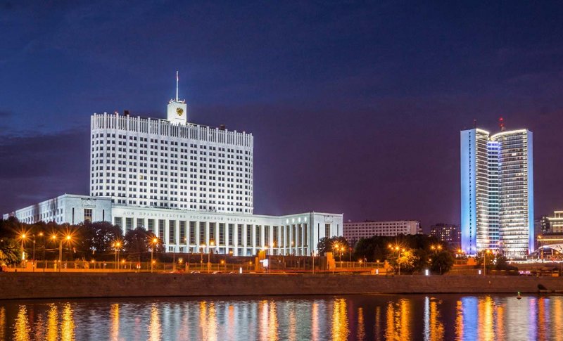 Белый дом здание правительства РФ В Москве