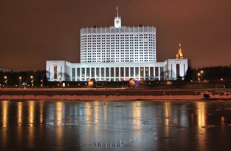 Белый дом здание правительства РФ В Москве