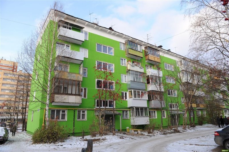 Панельный пятиэтажный дом