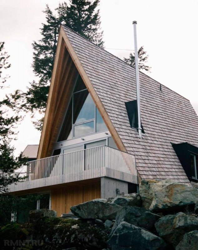 Дом-шалаш (или a-frame House )