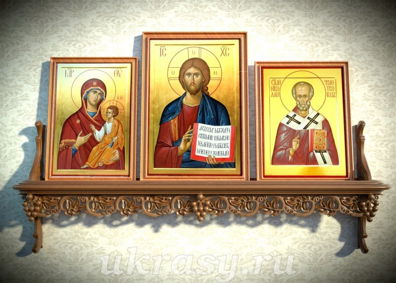 Расположение икон в домашнем иконостасе