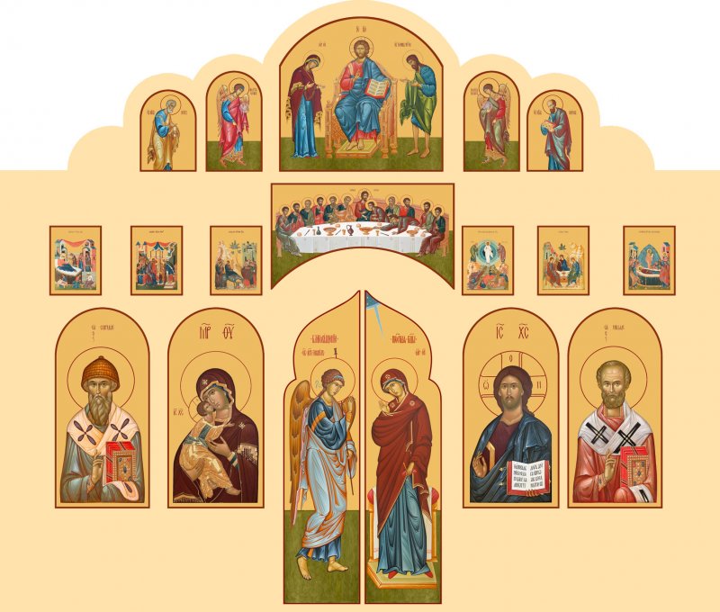 Икона иконостас Богоматерь