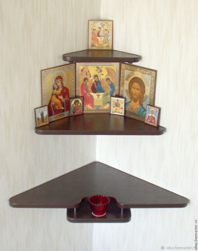 Полка угловая иконостас