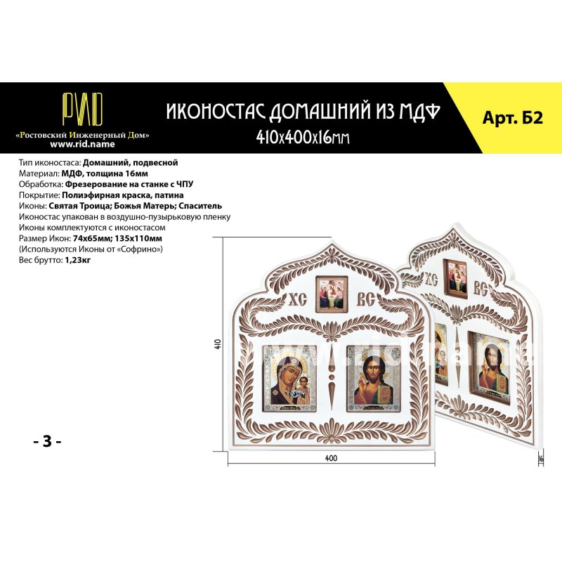 Расположение икон в домашнем иконостасе