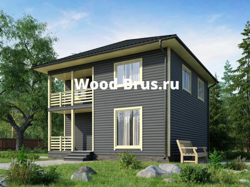 Каркасный дом 8х8