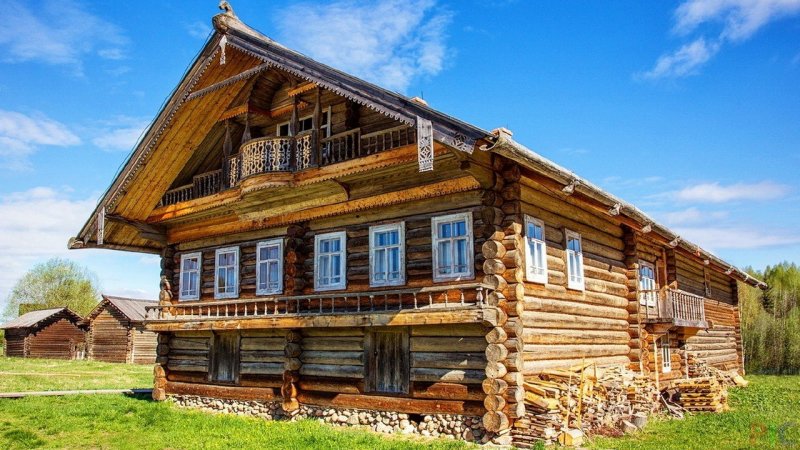 Русский Север бревенчатый дом