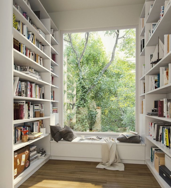 Уютные книжные полки