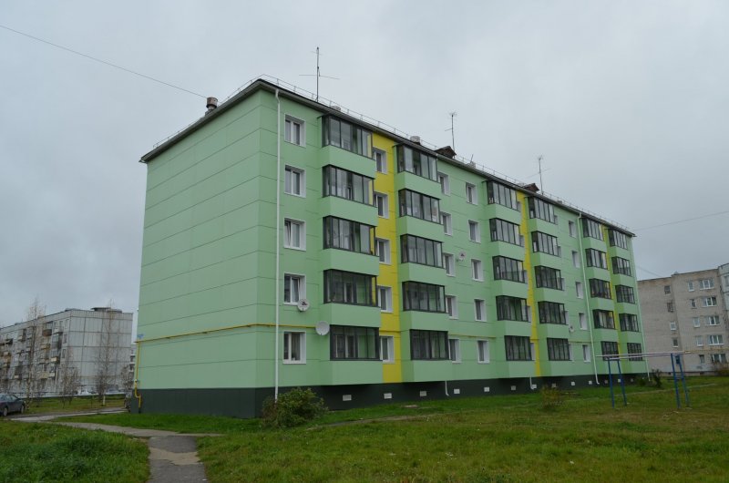 Фасады пятиэтажных домов