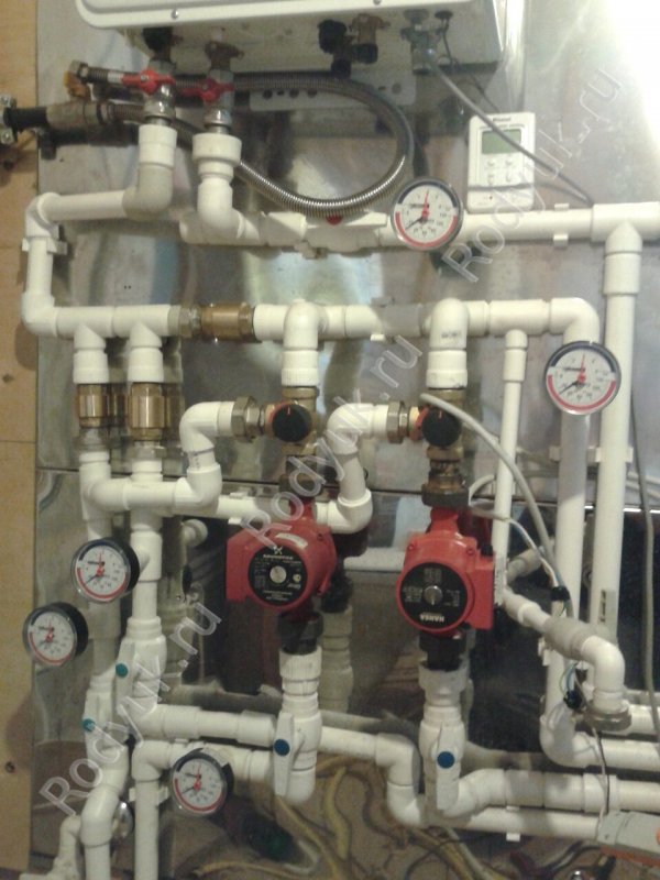 Обвязка двухконтурного газового котла полипропиленом