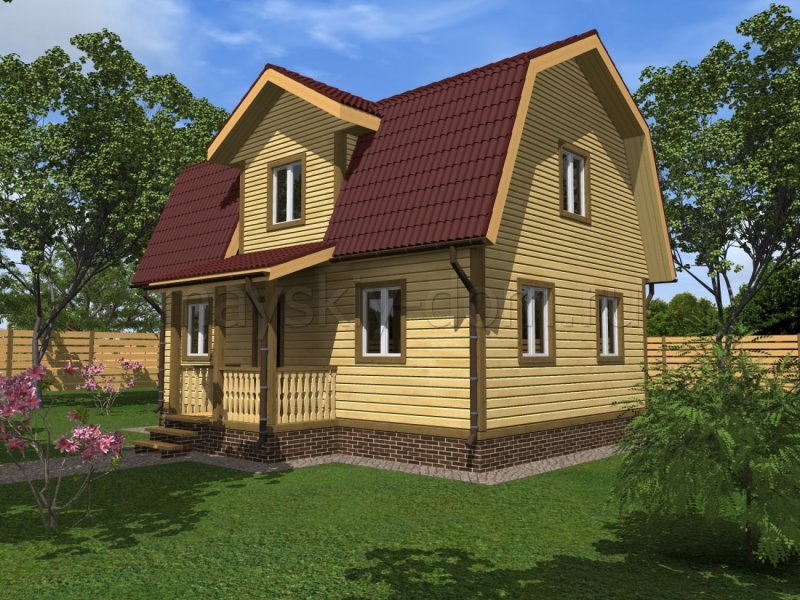 Дом из бруса 6х9 Зодчий