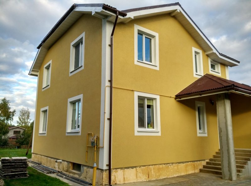 Штукатурка каркасного дома снаружи