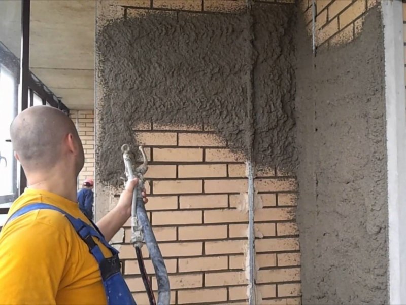 Механизированная штукатурка фасада