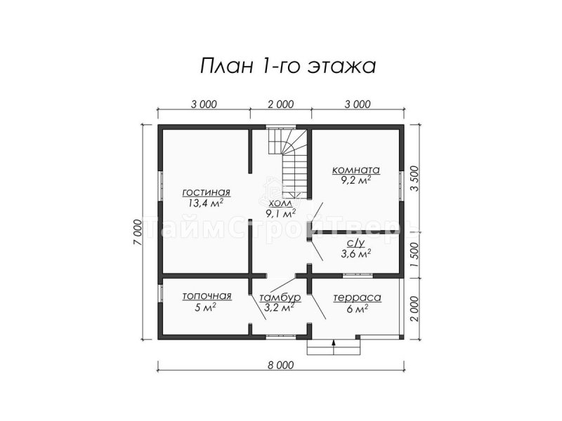 Планировка каркасного дома
